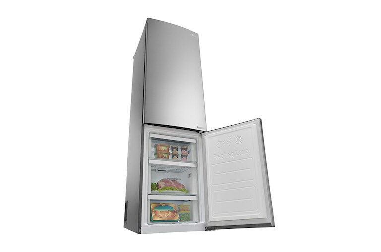 LG Hrubý objem 375 l | 178 kWh/rok | LG Lineární invertorový kompresor | LG Total No Frost | Multi-Air Flow™ | NatureFRESH | Vnitřní LED displej | Smart Diagnosis™, GBB60PZGFS